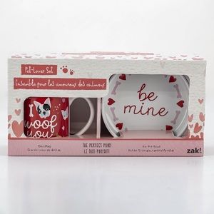 The Perfect Pair! Pet Lover’s Valentine’s Day Gift Set by Zak! Dog “Be Mine”
